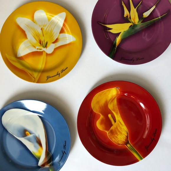 Givenchy Other - VINTAGE 1999 GIVENCHY Designer Plate Set x4